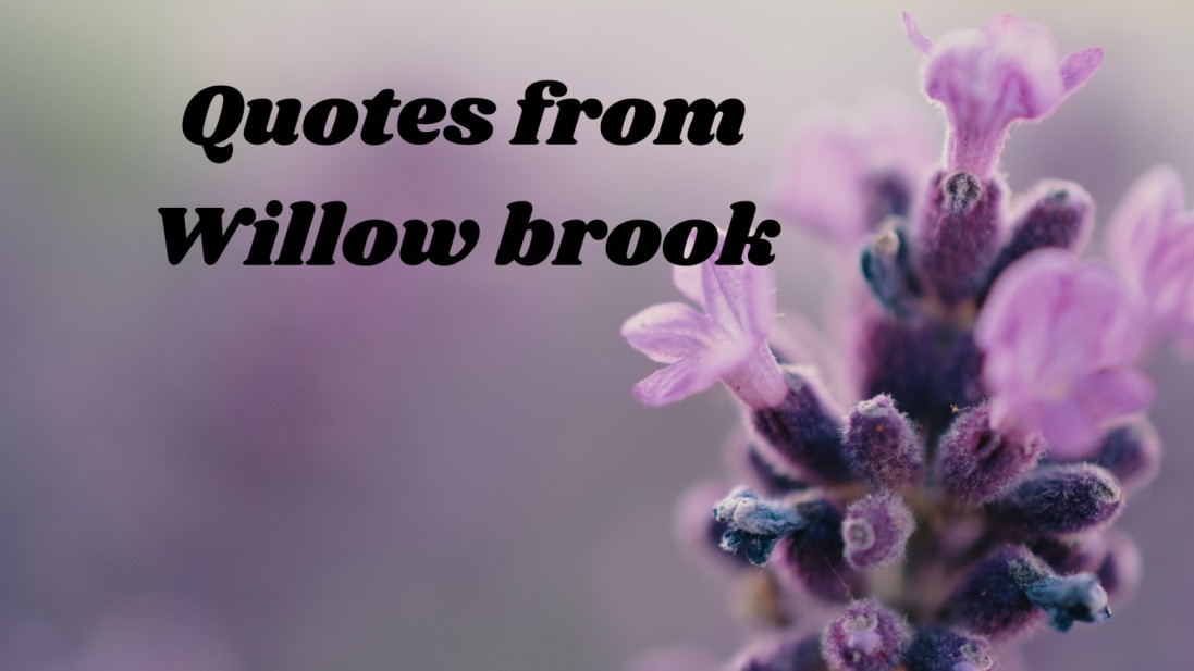 Quotes from Willow brook